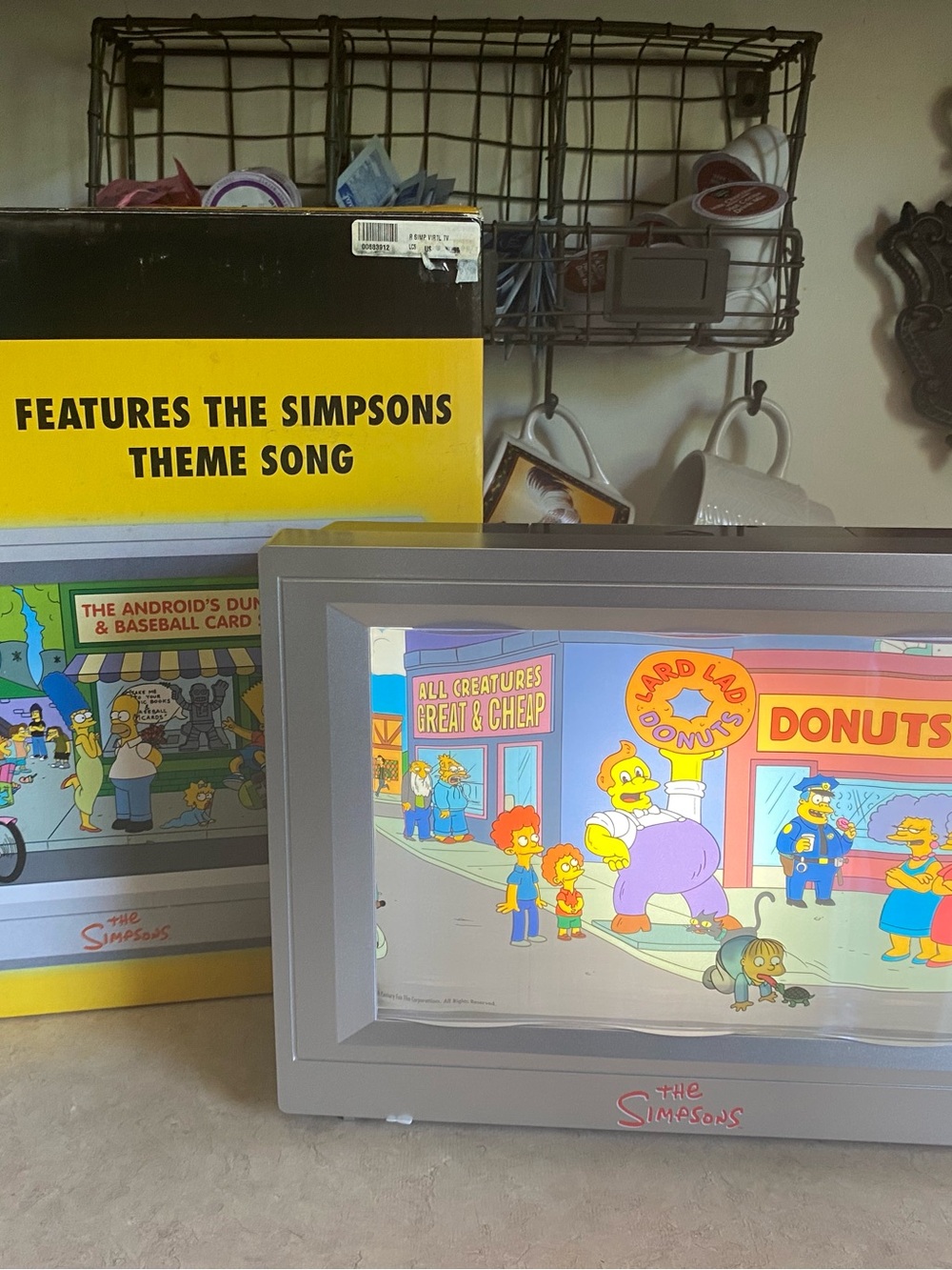 New Vintage 2003 The Simpsons Mini Virtual Vision Plays Theme Song NIB collectib